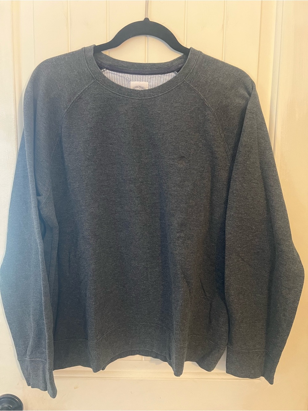 Men's Brooks Brothers Crewneck Sweatshirt - Charcoal Gray